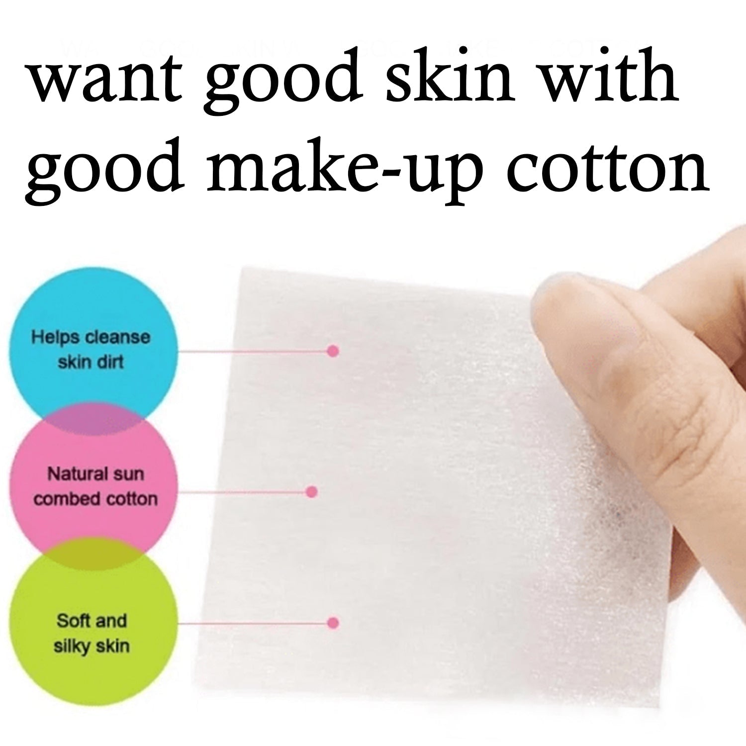 Cotton pads for removing makeup Cotton pads for removing makeup